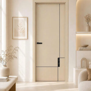 Cửa Composite Jicowood Soi chỉ sơn đen (Mã JC1044-4|Màu M19M)