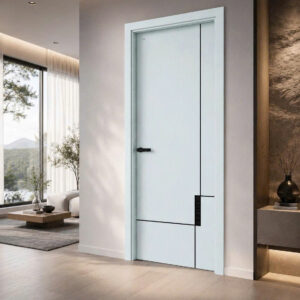 Cửa Composite Jicowood Soi chỉ sơn đen (Mã JC1044-4|Màu M22)