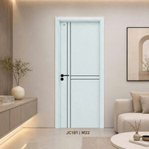 Cửa Composite Jicowood Soi chỉ sơn đen (Mã JC181|Màu M22)