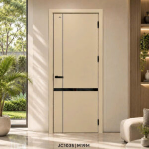 Cửa Composite Jicowood Soi chỉ sơn đen (Mã JC1035|Màu M19M)