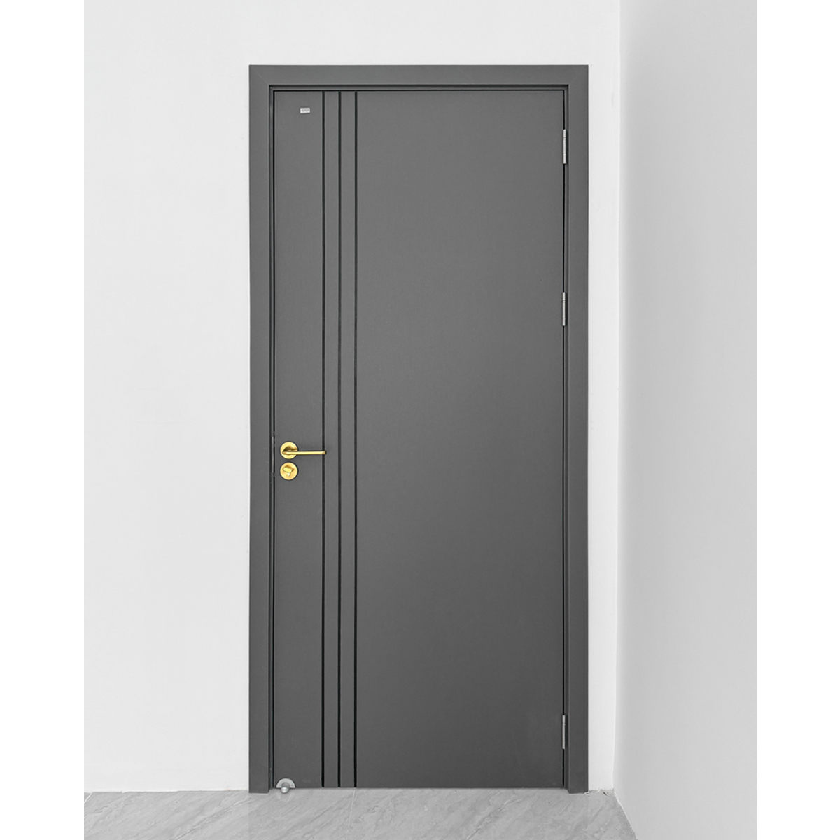 Cửa Composite Jicowood Soi chỉ sơn đen (Mã JC105 - Màu M17)